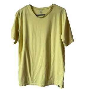 Basic MAN Men's T-Shirt Yellow Size M Soft Cotton Crew Neck Short Sleeve Lightwe